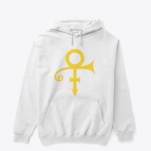 Prince Symbol White Gilden Hoodie